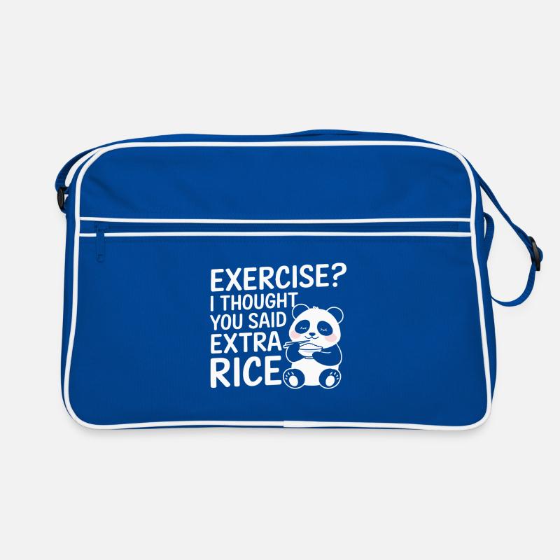 Panda fordert Extra Reis Retro Tasche