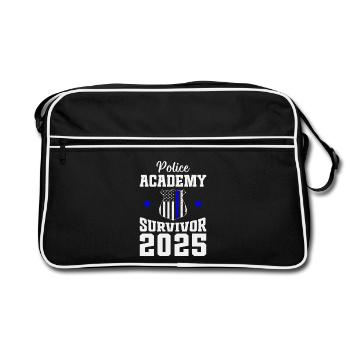  Police Academy Survivor 2025 Graduation Police - Retro Bag - black/white - Front