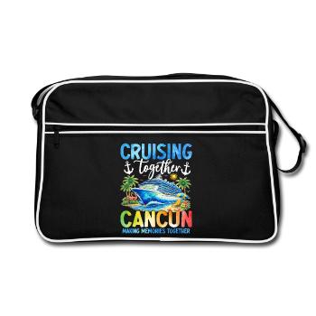 Cruising Together Cancun - Retro Tasche - Schwarz/Weiß - Vorne