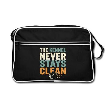 Technicien en chenil, assistant en chenil, soins aux animaux - Sac Retro - noir/blanc - Devant