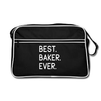 Best Baker Ever Bester Bäcker Aller Zeiten - Retro Bag - black/white - Front
