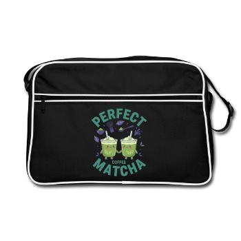 Parfait Coffee Matcha Thé Vert Matcha Lover - Sac Retro - noir/blanc - Devant
