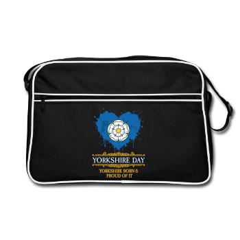 Yorkshire Day Yorkshire Proud Of Northern England - Retro Bag - black/white - Front