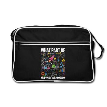 Chemise de la Physique Mathématiques Sciences - Sac Retro - noir/blanc - Devant