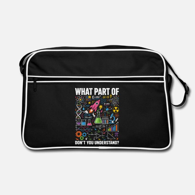 Physik Mathe Science Spruch Shirt Retro Tasche