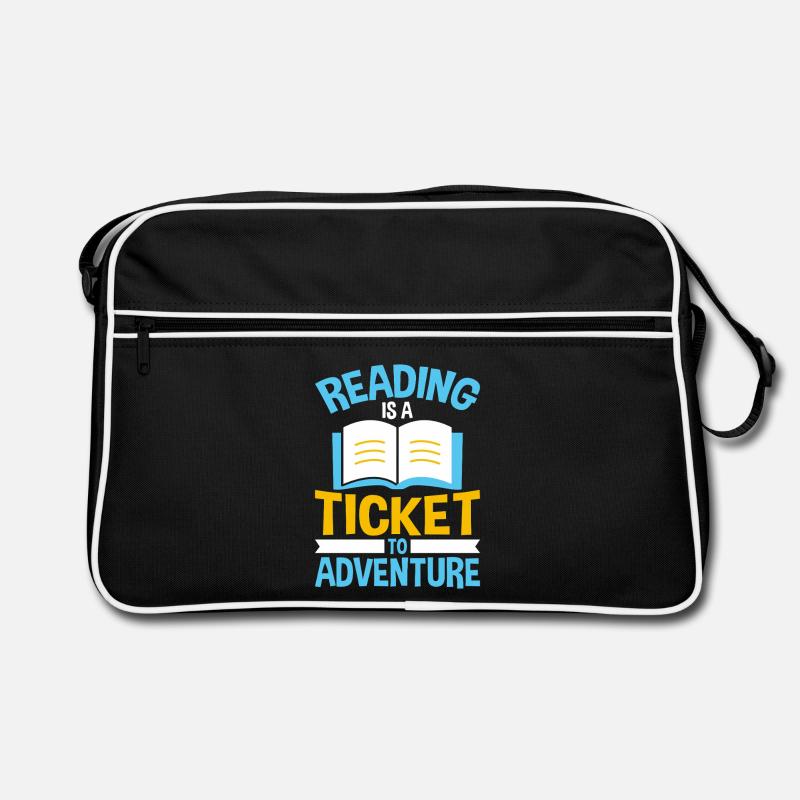 La lecture est un ticket pour l’aventure Sac Retro