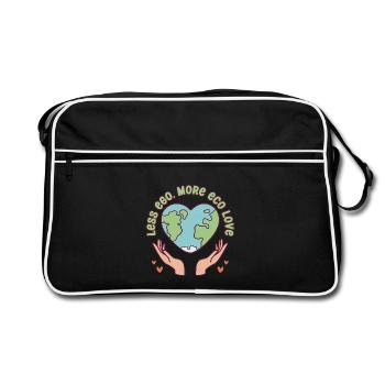 Ecologist Ecology Less Ego More Eco Love - Retro Bag - black/white - Front