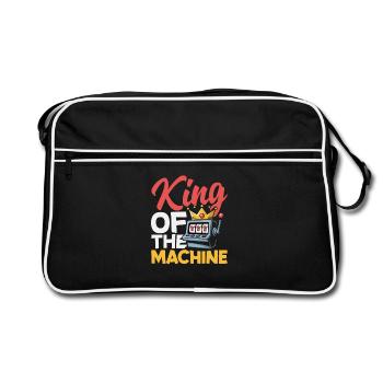 Roi des machines à sous Casino Jackpot Jeu - Sac Retro - noir/blanc - Devant