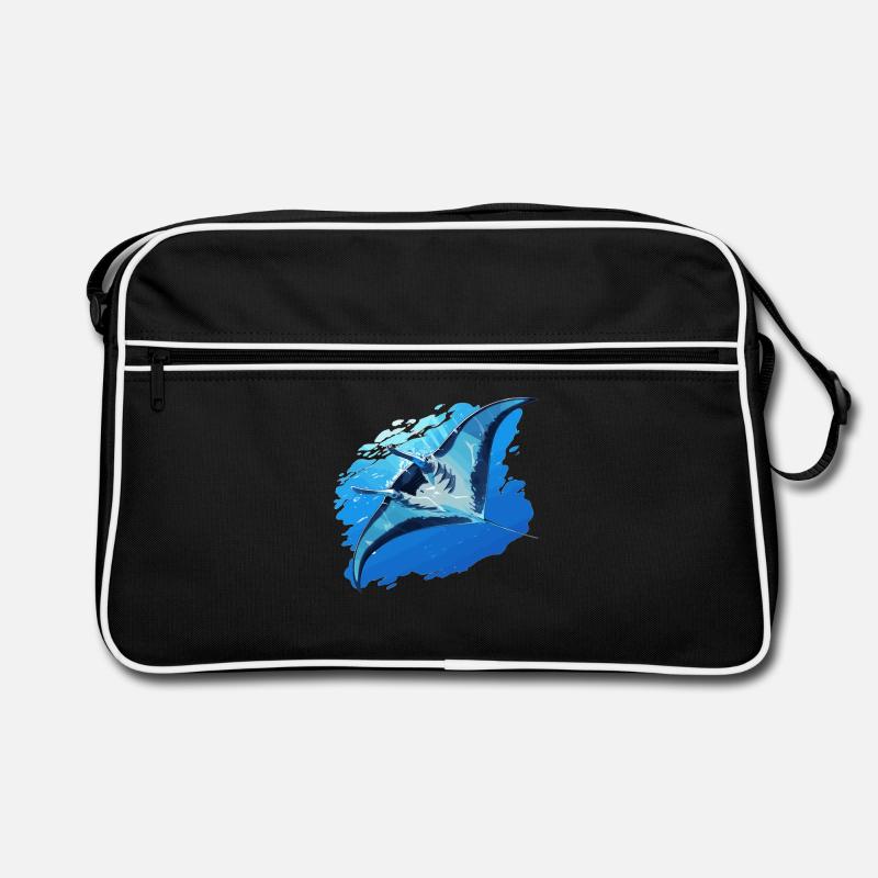 Rochen Mantarochen Retro Tasche