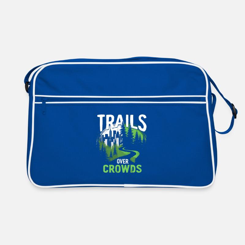 Trails Over Crowds Slow Hiking Retro Bag