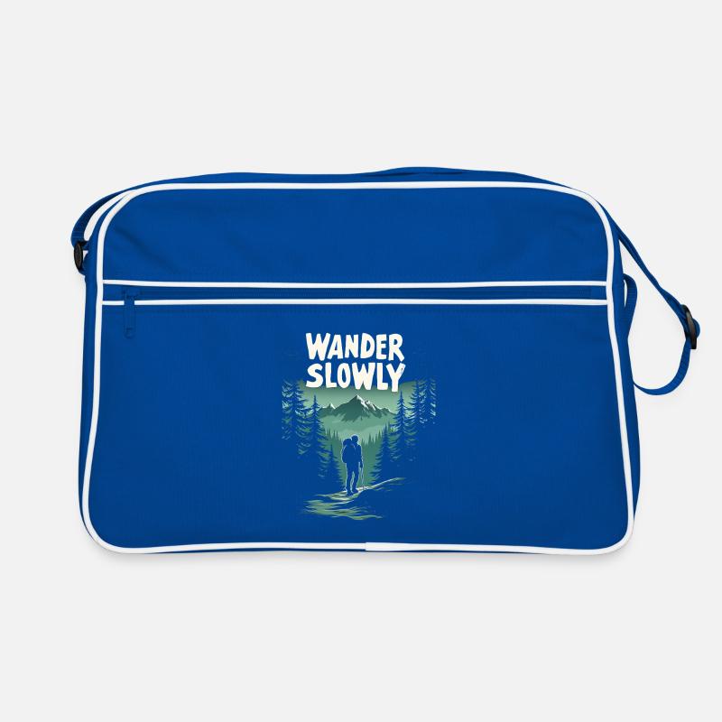 Wander Slowly Slow Hiking Forest Retro Bag