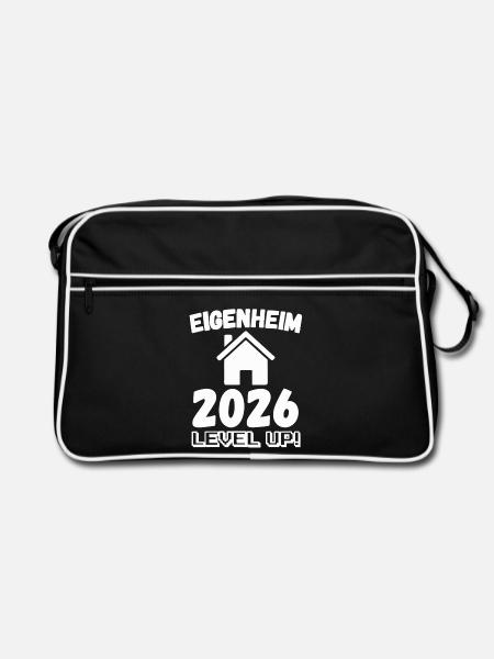 Eigenheim 2026 - Retro Tasche - Schwarz/Weiß