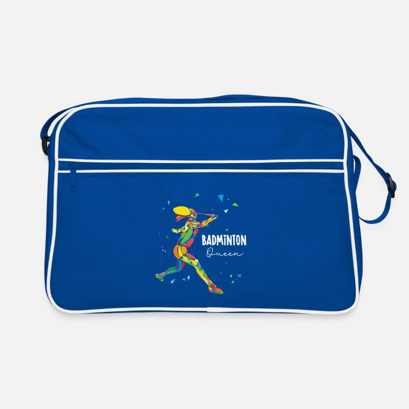 Badminton Queen Rainbow Smash Retro Tasche