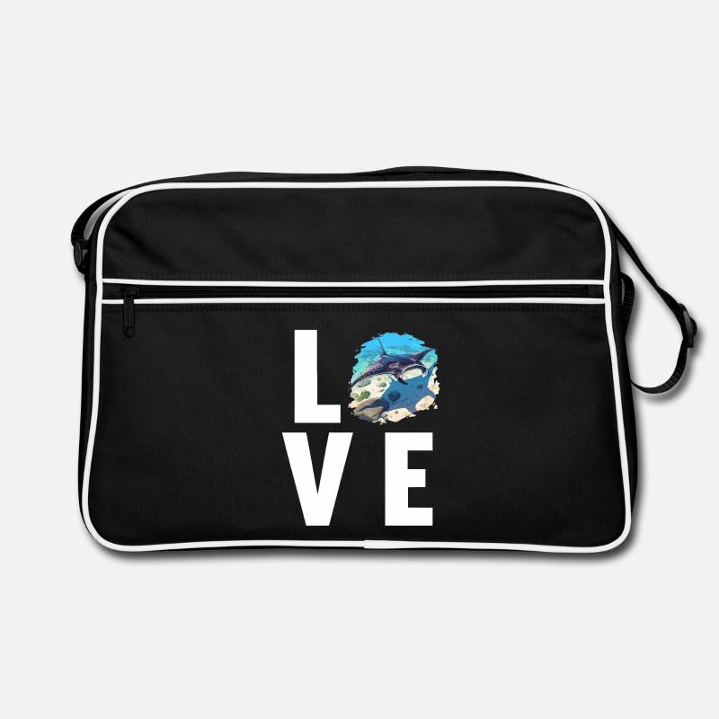 Rochen Mantarochen Retro Tasche
