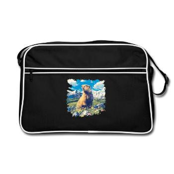 Marmots Groundhog - Retro Bag - black/white - Front