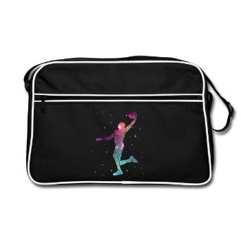 Basketball Players Basketball Players Space Basketball - Retro Bag - black/white - Front