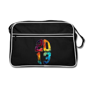 13 YEARS OLD 2013 13TH BIRTHDAY - Retro Bag - black/white - Front
