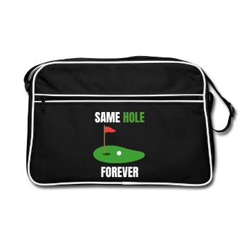Trou de la fête de garçon - Sac Retro - noir/blanc - Devant