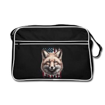 Fox US Red Fox Fox - Retro Bag - black/white - Front