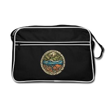 Racine bélizienne du Belize - Sac Retro - noir/blanc - Devant
