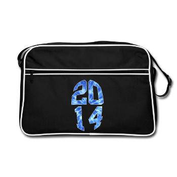 12 ANS 2014 12E ANNIVERSAIRE - Sac Retro - noir/blanc - Devant