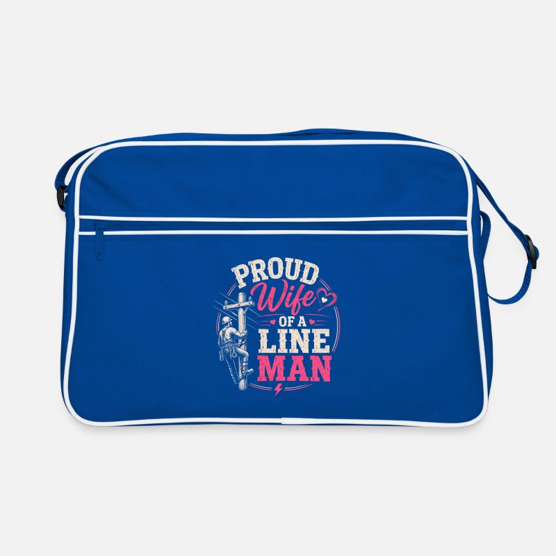 Fière épouse d’un lineman de ligne Sac Retro