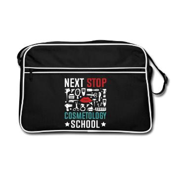 Prochain arrêt : École de cosmétiques - Sac Retro - noir/blanc - Devant