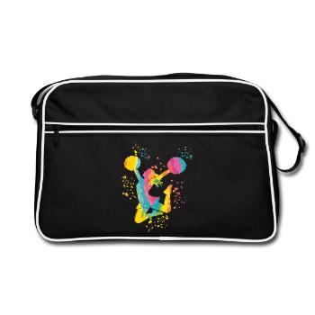 Cheerpom pom girls Mom Cheerleading - Sac Retro - noir/blanc - Devant