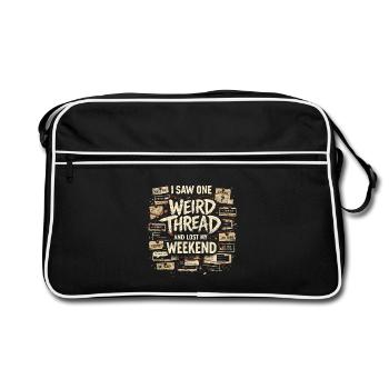 A Strange Thread | True Crime Forum - Retro Bag - black/white - Front