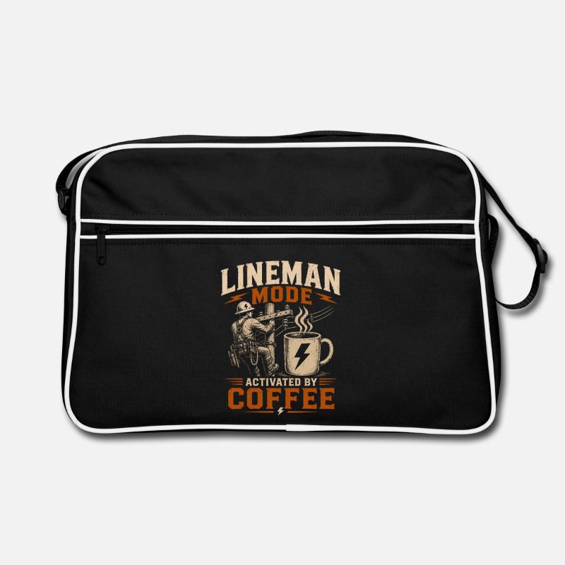 Drôle de Lineman Coffee Électricité Sac Retro
