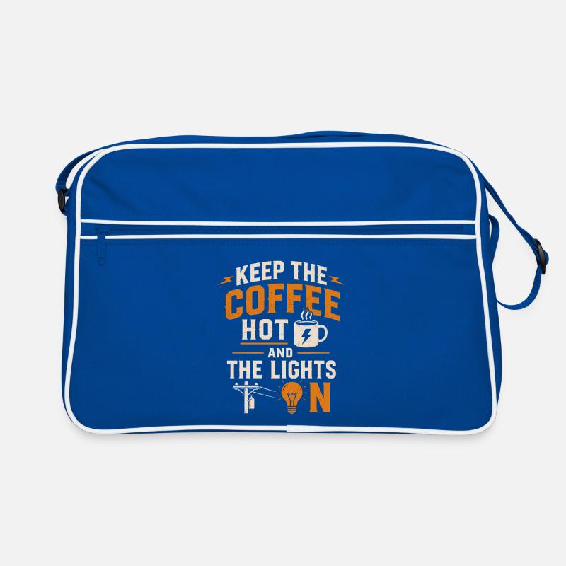 Fleißiger Monteur Kaffeesüchtig Retro Tasche