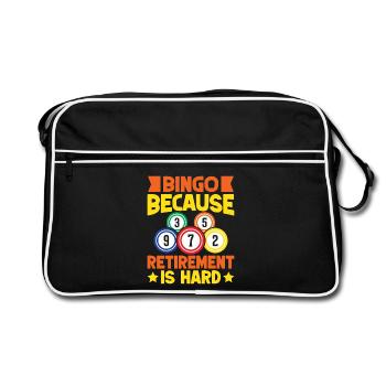 Bingo Bingo Bingo parce que la retraite est difficile Bingo - Sac Retro - noir/blanc - Devant