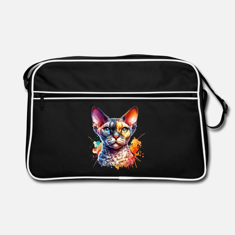 Devon Rex Motiv Retro Tasche