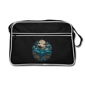 Racine bélizienne du Belize - Sac Retro - noir/blanc - Devant
