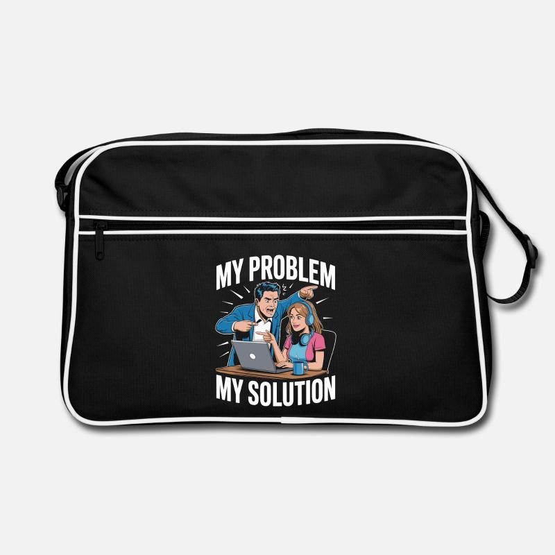 Remote Developer My Problem My Pictogram Mom Dad Retro Tasche
