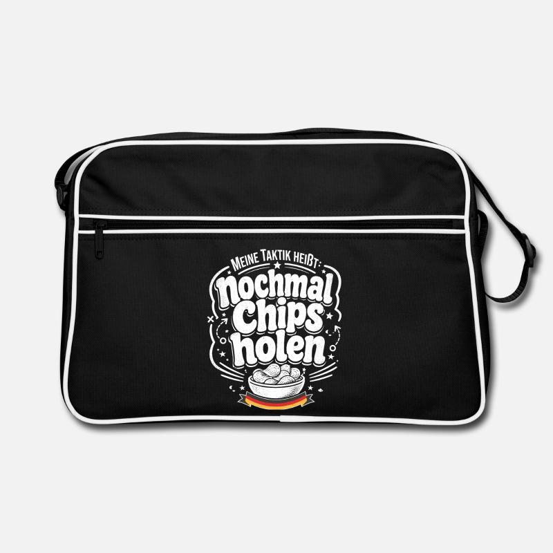 Nochmal Chips holen Taktik Retro Tasche