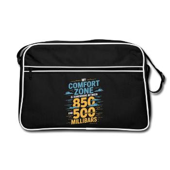 Zone de confort 850–500 hPa | Météorologie - Sac Retro - noir/blanc - Devant