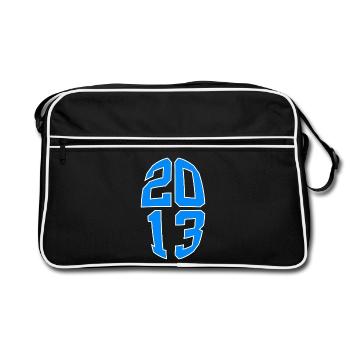13 YEARS OLD 2013 13TH BIRTHDAY - Retro Bag - black/white - Front