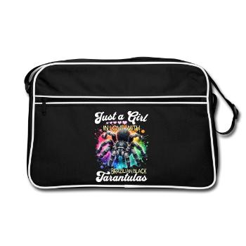 Fille Tarentule Noire - Sac Retro - noir/blanc - Devant