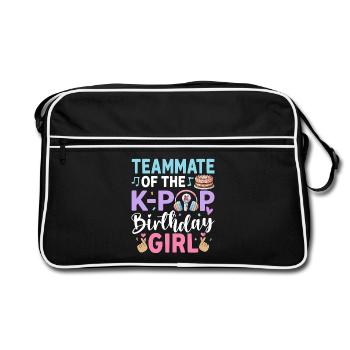 Teammate Of The K-Pop Birthday Girl - Retro Bag - black/white - Front