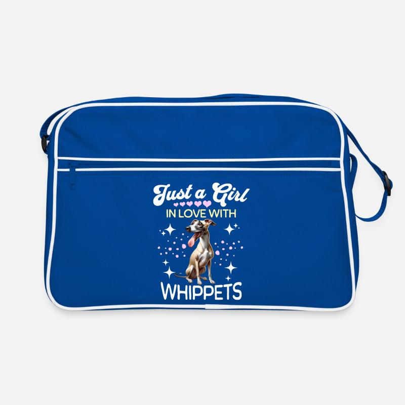 Windhund Mädchen Retro Tasche