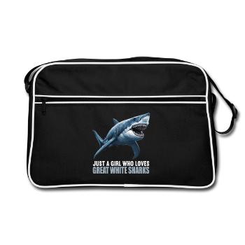 Great White Shark Great White Shark - Retro Bag - black/white - Front