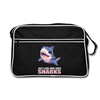 Requins Requin - Sac Retro - noir/blanc - Devant