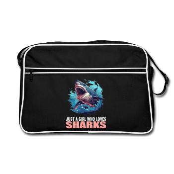Requins Requin - Sac Retro - noir/blanc - Devant