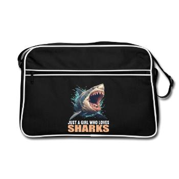 Requins Requin - Sac Retro - noir/blanc - Devant