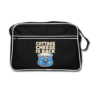 High-protein snack gift for foodies - Retro Bag - black/white - Front