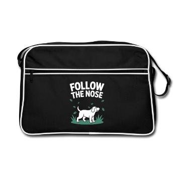 Suivez The Nose Dog Nose Work Fun - Sac Retro - noir/blanc - Devant