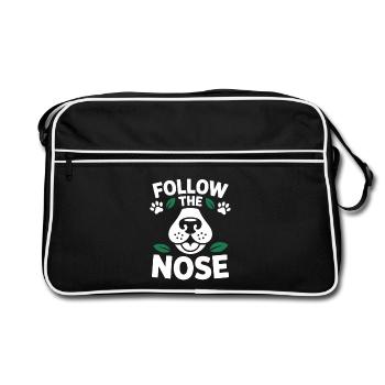 Suivez The Nose Dog Nose Work Fun - Sac Retro - noir/blanc - Devant