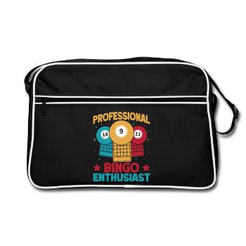 Bingo Bingo Passionné de Bingo - Sac Retro - noir/blanc - Devant