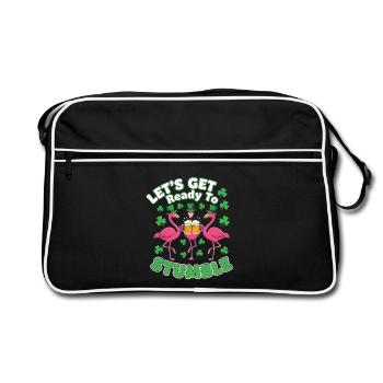 Chapelles roses de la Saint-Patrick - Sac Retro - noir/blanc - Devant